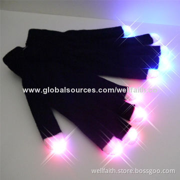 Halloween light show gloves for rave costume party